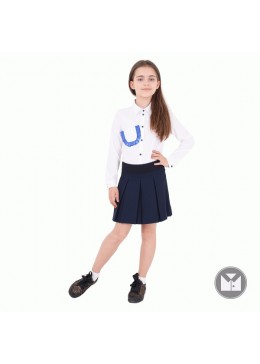 Timbo школьная белая блуза для девочки Flora B033167